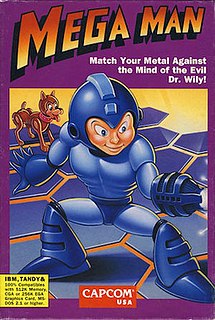 <i>Mega Man</i> (1990 video game) 1990 action-platform video game published by Hi Tech Expressions and Capcom