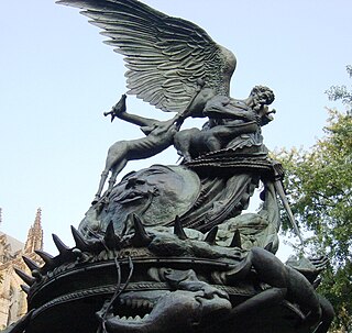 <i>Peace Fountain</i> Sculpture and fountain by Greg Wyatt in Manhattan, New York, U.S.