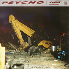 Image result for post malone psycho single cover