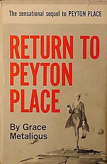 <i>Return to Peyton Place</i> book by Grace Metalious