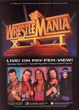 Promotional poster featuring Razor Ramon, Shawn Michaels, Bret Hart, Diesel, and The Undertaker with the logo spoofing the 20th Century Fox logo and i