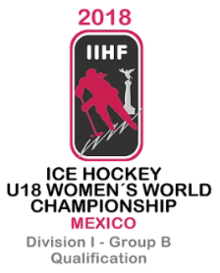 2018 IIHF U18 Women's World Championship Division I B Qualification logo.png