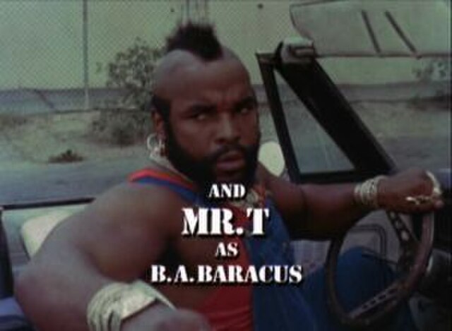 Bosco "B. A." Baracus as he appears in the opening credits