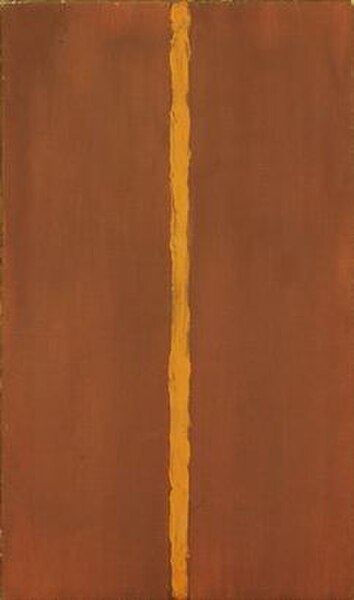 Barnett Newman, Onement 1, 1948. During the 1940s Barnett Newman wrote several articles about the new American painting.