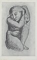 Pablo Picasso, 1906, Femme se coiffant (Woman Combing her Hair), crayon, charcoal on paper. Dimensions and whereabouts unknown