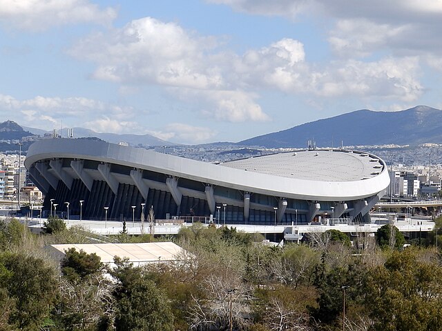Peace and Friendship Stadium, home arena of Olympiacos Piraeus.