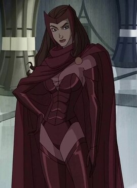 Scarlet Witch as she appears in Wolverine and the X-Men.