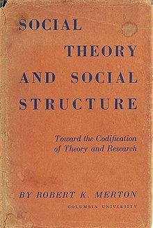 First edition (publ. The Free Press) Social Theory and Social Structure.jpg
