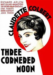 <i>Three-Cornered Moon</i> 1933 film by Elliott Nugent