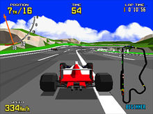 Screenshot, arcade version Virtua Racing screenshot 2007.png