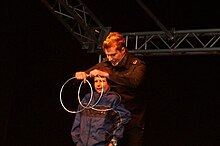 Christian Farla performs Linking Rings routine Christian Farla performs with Chinese linking rings1.jpg