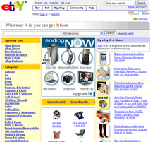 Online auction sites have become a way to sell used goods. Ebayscreen.png