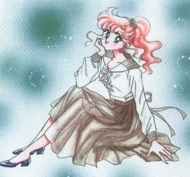 Makoto in her school uniform, drawn by Naoko Takeuchi.