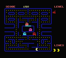 Oh Shit! was noted by many reviewers to be very visually similar to Pac-Man. Oh Shit! MSX 1985 Gameplay Screenshot.png
