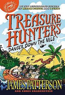 <i>Treasure Hunters: Danger Down the Nile</i> 2014 childrens novel by James Patterson and Chris Grabenstein