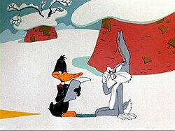 Bugs giving Daffy misinformation in Duck! Rabbit, Duck! Duck-rabbit-duck.jpg