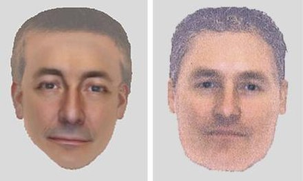 E-fit images of the Smith sighting, released by Scotland Yard in 2013