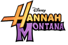 The words "Disney Hannah Montana" are shown in various font styles and sizes against a white background.