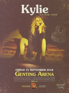 <span class="mw-page-title-main">Golden Tour</span> 2018–19 concert tour by Kylie Minogue