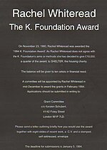 Thumbnail for File:Rachel Whiteread's K Foundation award advert.jpg