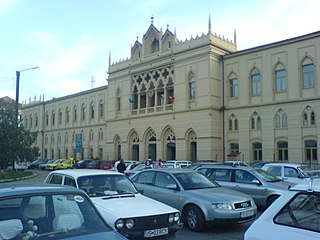 Iași railway station heritage site in Iași County, Romania