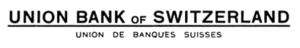 The Union Bank of Switzerland logo ca. 1927. Until 1921, the bank was known as the Swiss Banking Association. Union Bank of Switzerland 1927 logo.png