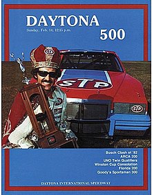 Capa do programa Daytona 500 de 1982