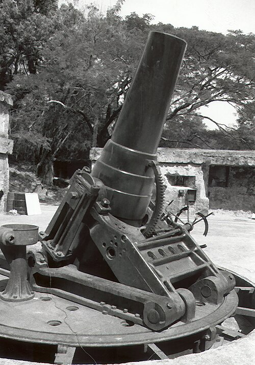 Mortars at Corregidor's Battery Way could be rotated to fire in any direction