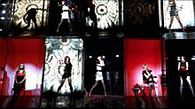Girls Aloud in the music video for "The Loving Kind" (2008). GATheLovingKind.jpg