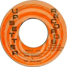 Upsetter Records single release in 1971 Small Axe Upsetter Records.png