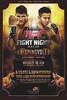 UFC Fight Night: Bisping vs. Le UFC mixed martial arts event in 2014