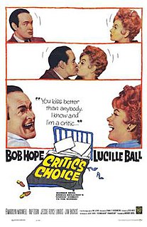 <i>Critics Choice</i> (film) 1963 film by Don Weis