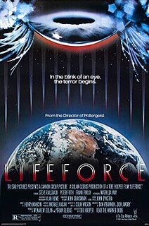 <i>Lifeforce</i> (film) 1985 British science fiction horror film by Tobe Hooper