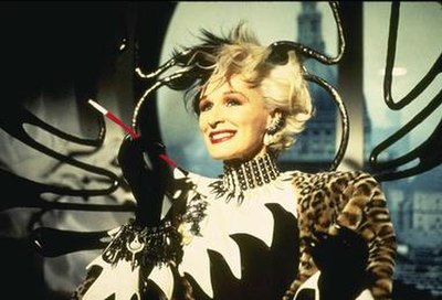 In Disney's 1996 live-action remake of the animated film, 101 Dalmatians, and its 2000 sequel, 102 Dalmatians, Cruella DeVil was played by Glenn Close