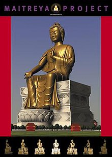 Computer-generated rendering of the Maitreya Project Statue as originally proposed.