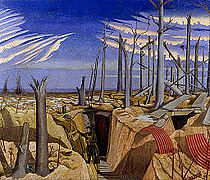 Oppy Wood, 1917. Evening by John Nash