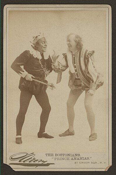 A photo from the original 1894 production of Prince Ananias, Herbert's first operetta.