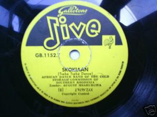 Skokiaan 1947 single by The African Dance Band of the Cold Storage Commission of Southern Rhodesia