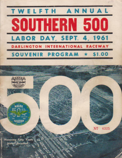 1961 Southern 500 Motor car race