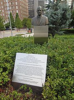 Bust of Robert S. Kerr Sculpture in Oklahoma City, Oklahoma, U.S.