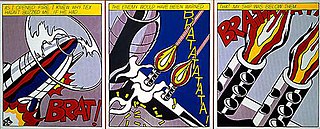 <i>As I Opened Fire</i> Painting by Roy Lichtenstein