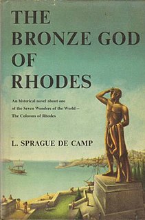 <i>The Bronze God of Rhodes</i> 1960 novel by L. Sprague de Camp