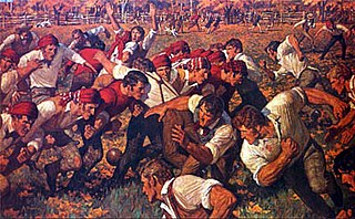 <i>The First Game</i> 1968 painting by Arnold Friberg