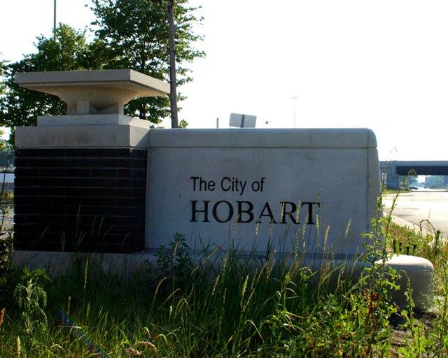 Hobart welcome sign.