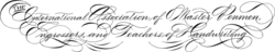 International Association of Master Penmen, Engrossers and Teachers of Handwriting (IAMPETH) logo.png