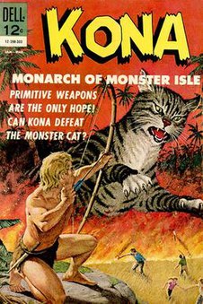 Cover to Kona, Monarch of Monster Isle #5, art by Vic Prezio. Kona5.jpg