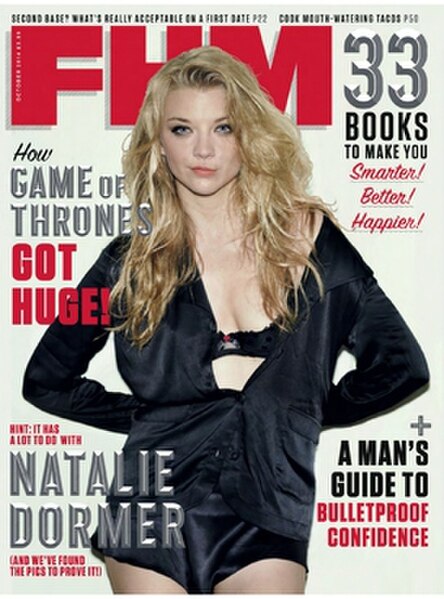 Cover of the October 2014 issue, featuring Natalie Dormer
