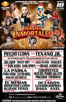 Promotional poster featuring various AAA wrestlers