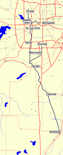 Thumbnail for Minneapolis, Northfield and Southern Railway