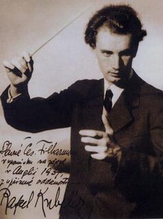<span class="mw-page-title-main">Rafael Kubelík</span> Czech conductor, violinist, composer and director conductor of Czech philharmony